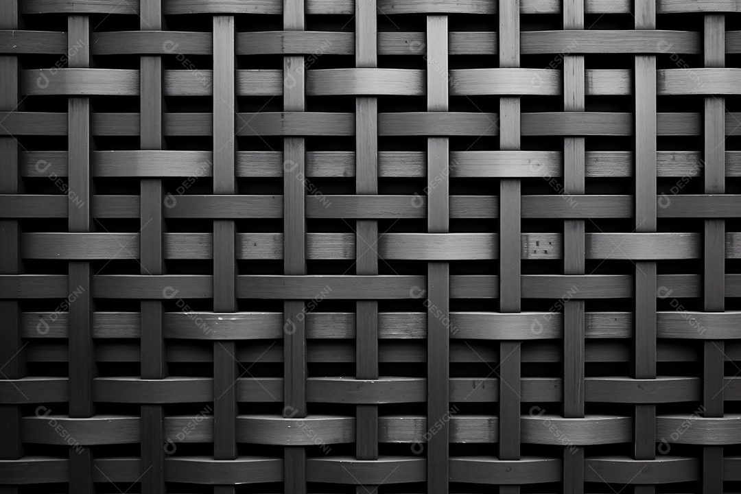 Fundo de textura rattan preto
