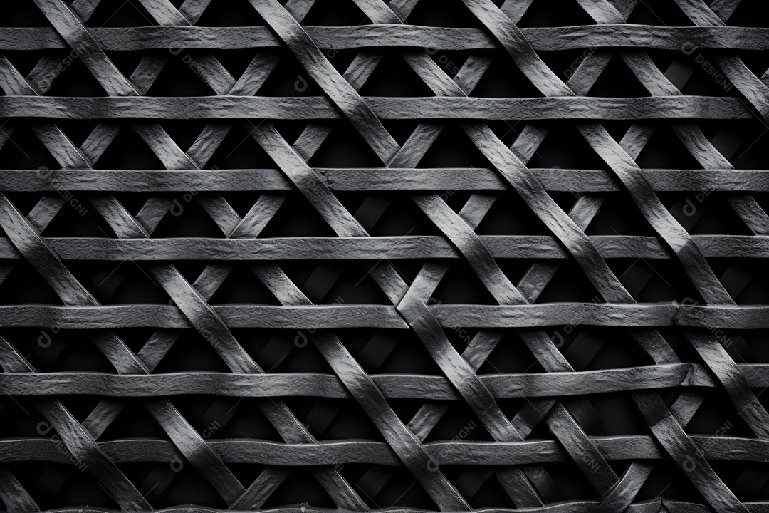 Fundo de textura rattan preto