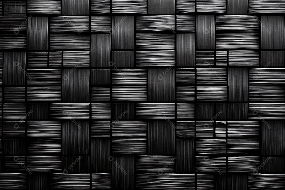 Fundo de textura rattan preto