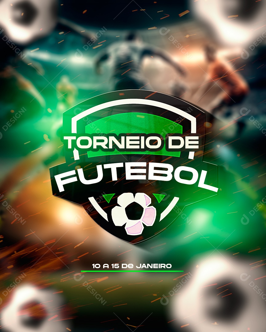 Social Media Torneio de Futebol PSD Editável