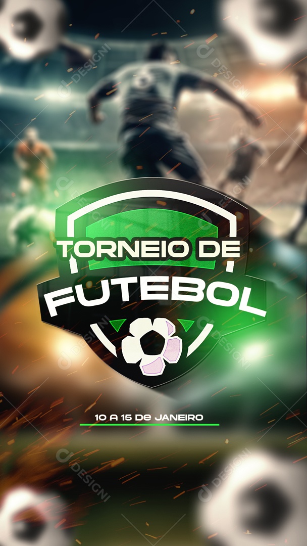 Social Media Story Torneio de Futebol PSD Editável
