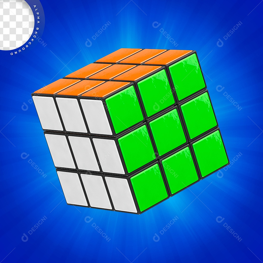 Dado Colorido Elemento 3D Para Composição PSD