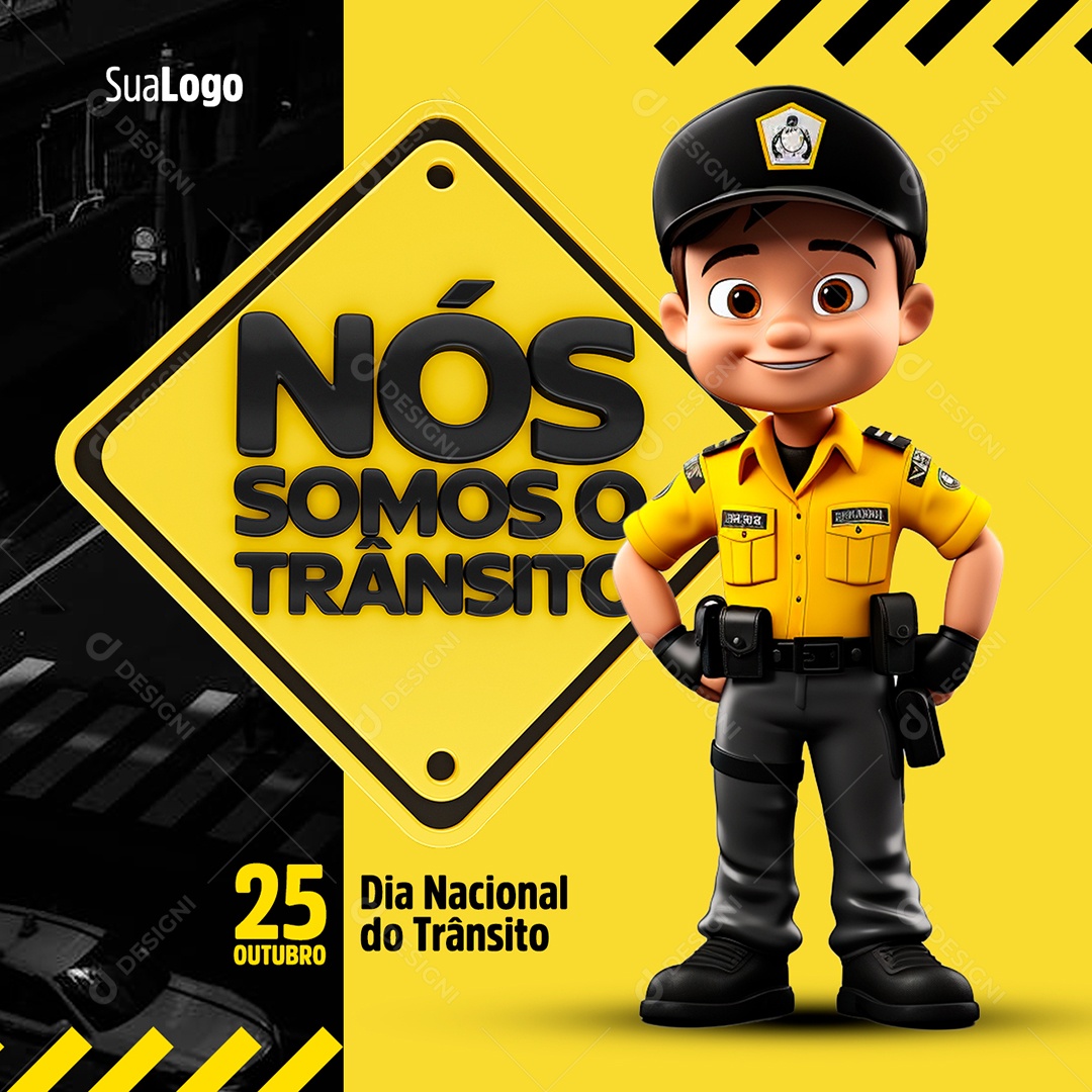 Social Media Nós Somos o Trânsito 25 De Outubro PSD Editável