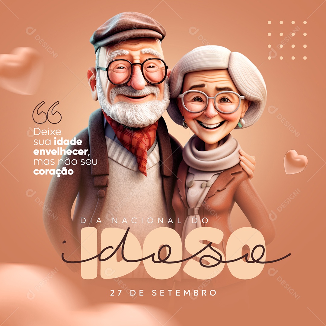 Social Media Dia Nacional Do Idoso 27 De Setembro PSD Editável