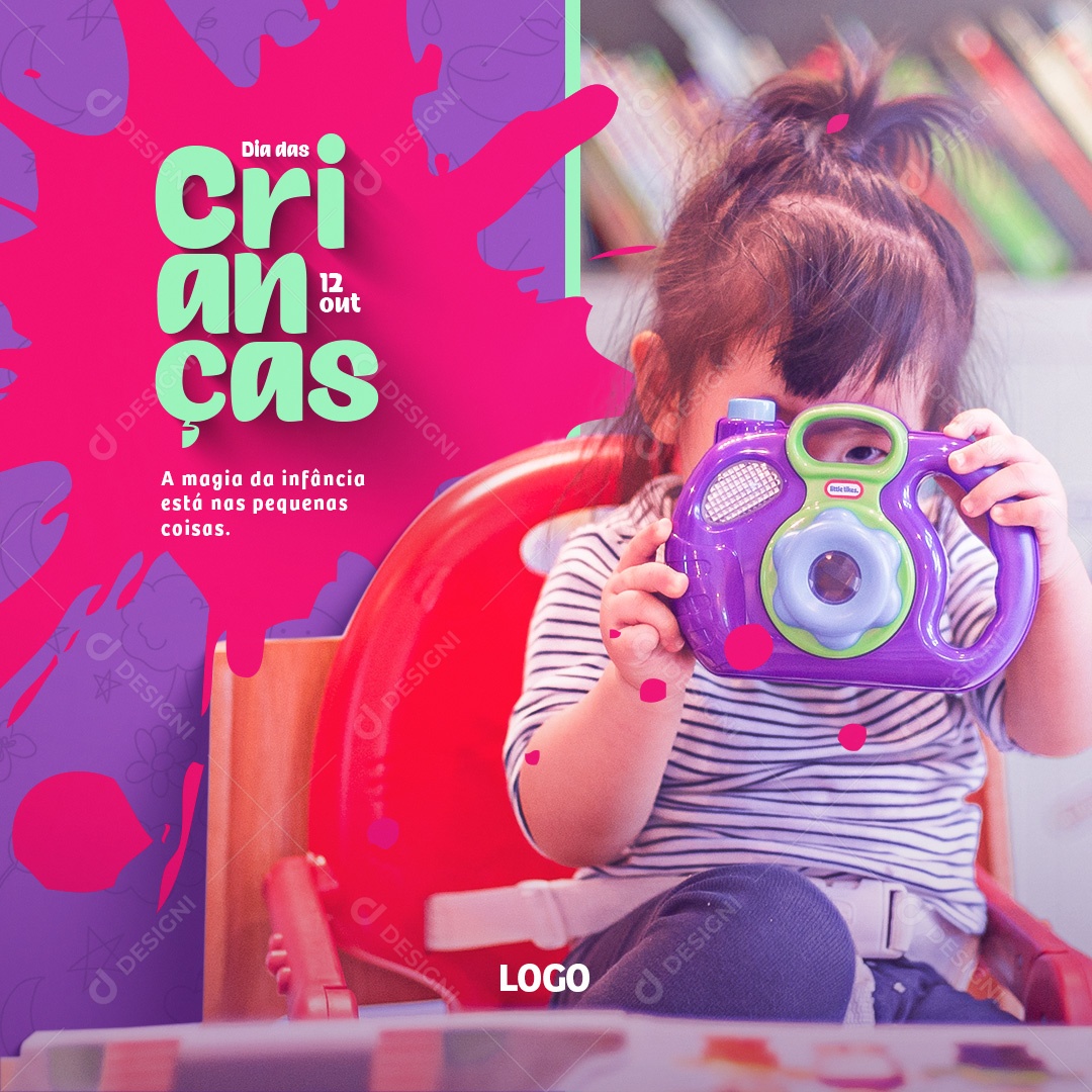 Dia das Crianças 12 de Outubro Social MIidia PSD Edotavel