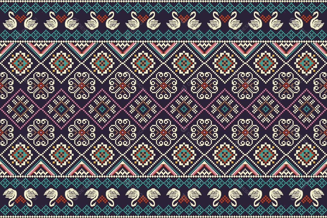 Padrão Geométrico Ilustração Vetor EPS