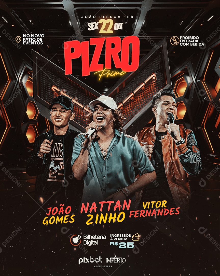 Flyer Feed Pizro Prime Social Media PSD Editável