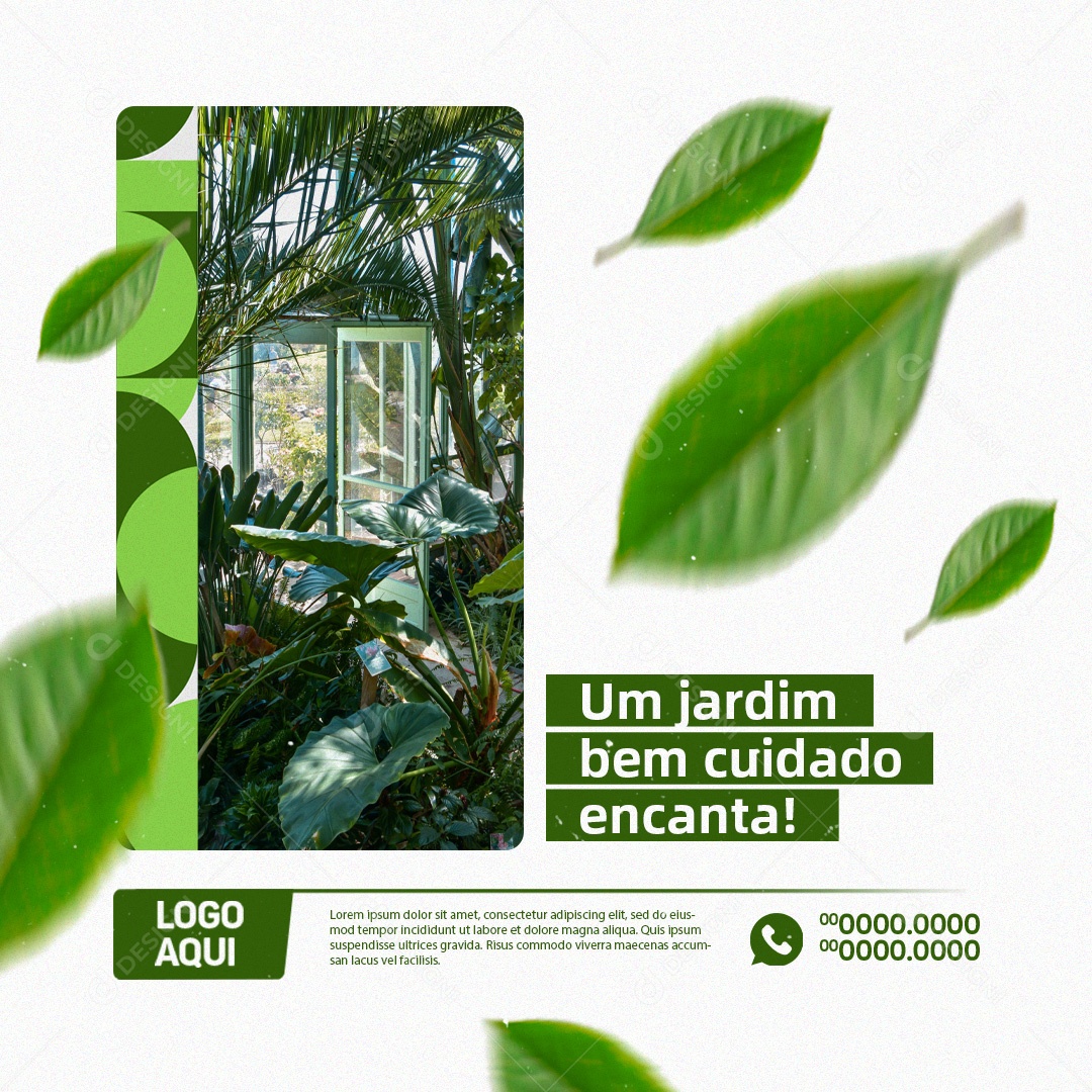 Jardinagem Um Jardim Bem Cuidado Encanta Social Media PSD Editável