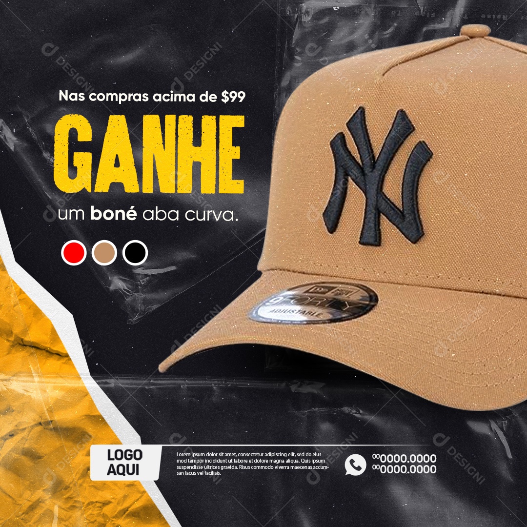 Loja de Roupas Nas Compras Acima de 99 Ganhe Social Media PSD Editável