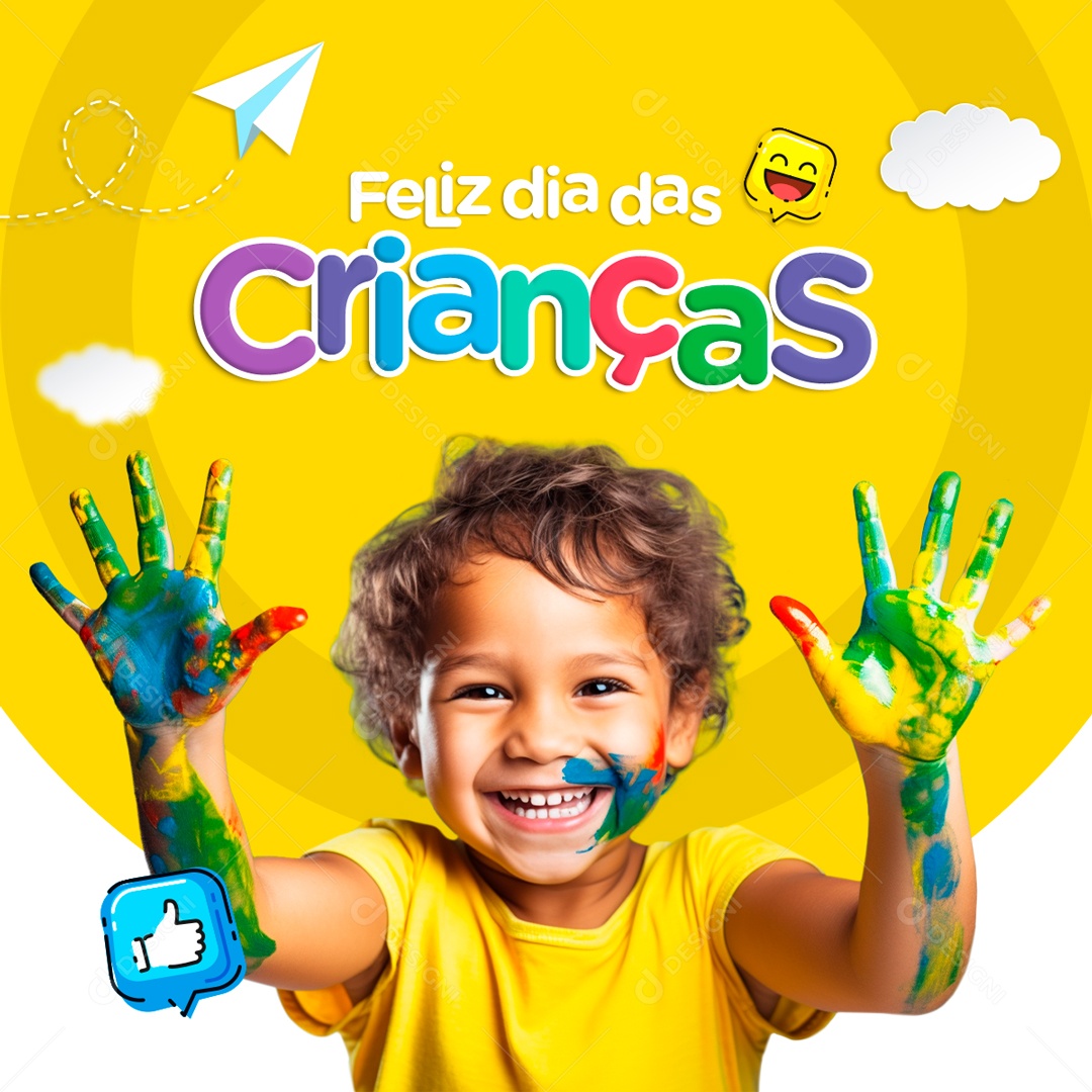 Social Media Feliz Dia Das Crianças PSD Editável