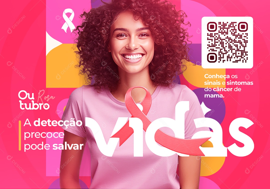 Campanha Publicitária Outubro Rosa Back Bus A Detecção Precoce pode Salvar Vidas Social Media PSD Editável