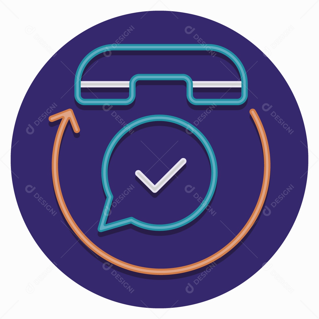 Ícone de Ligação Ilustração Vetor EPS