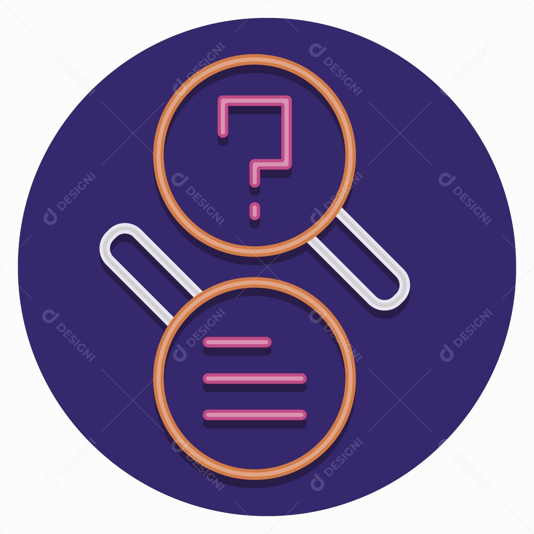 Ícone de Dúvida Ilustração Vetor EPS