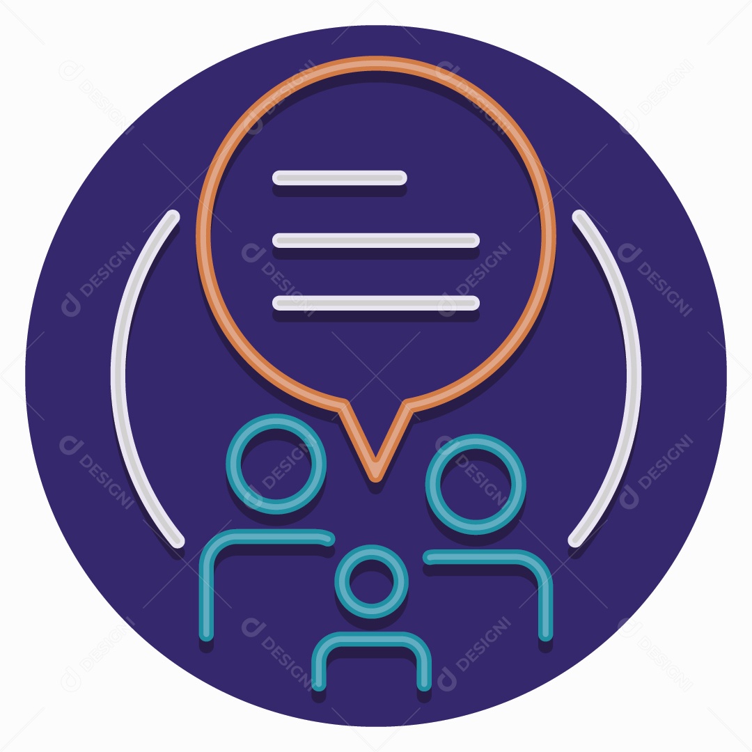 Ícone de Comentário Ilustração Vetor EPS