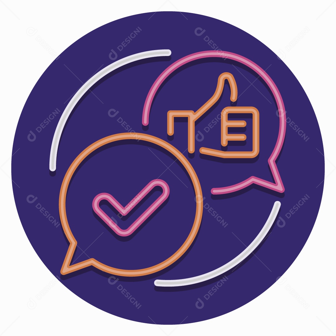 Ícone de Aprovação Ilustração Vetor EPS