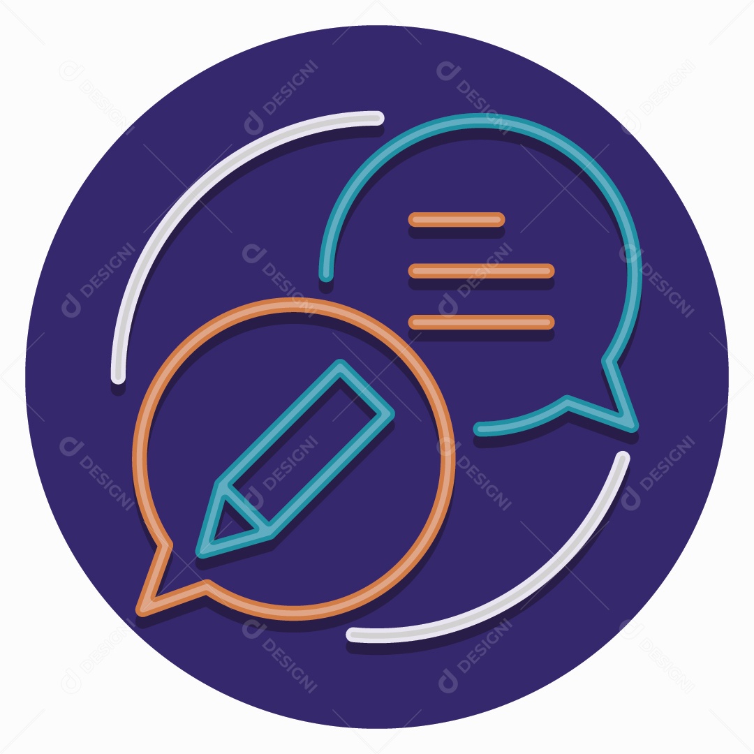 Ícone de Comentários Ilustração Vetor EPS