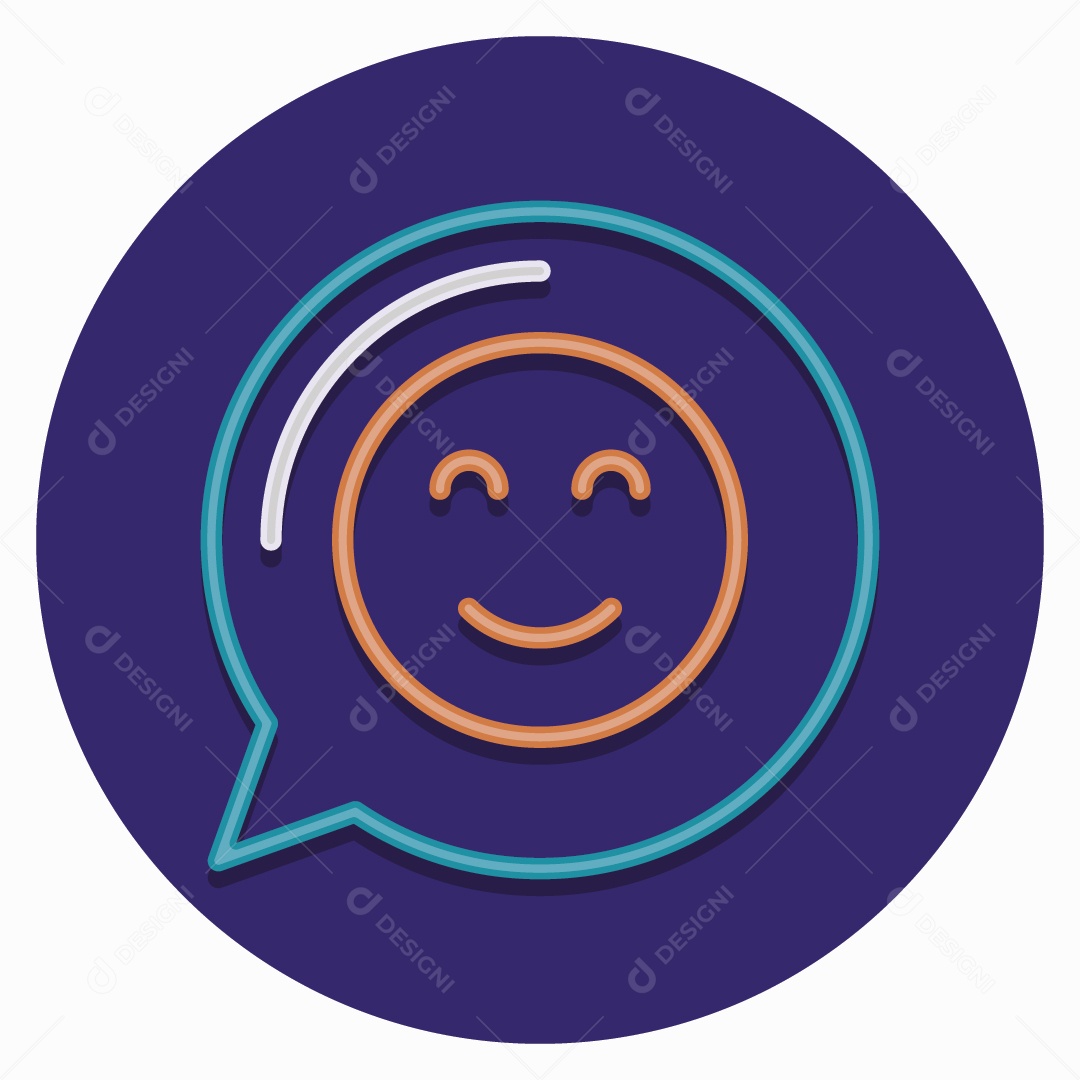 Ícone de Satisfação Ilustração Vetor EPS