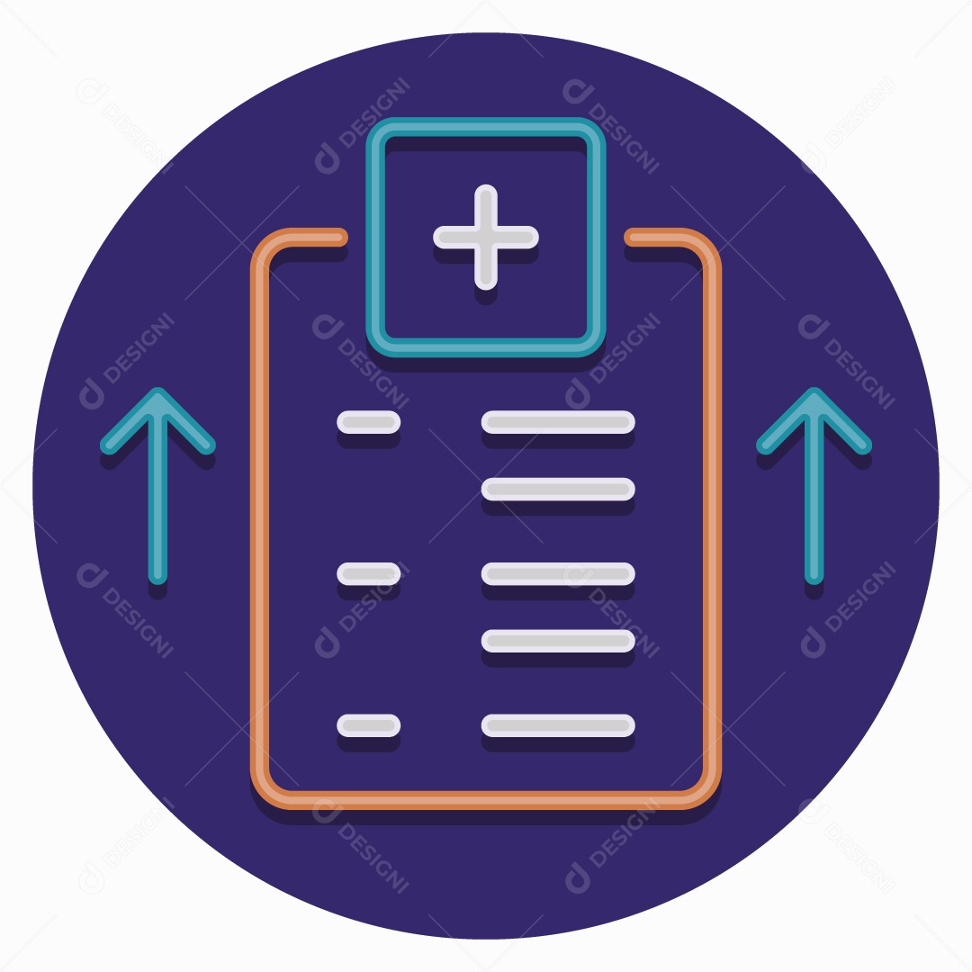 Ícone de Lista Ilustração Vetor EPS