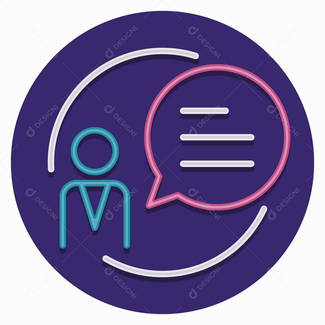 Ícone de Comentário Ilustração Vetor EPS