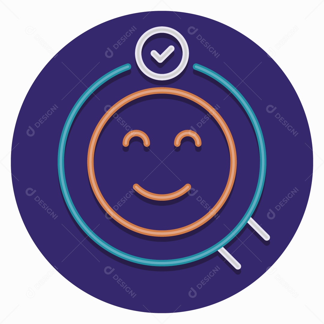 Ícone de Satisfaça Ilustração Vetor EPS