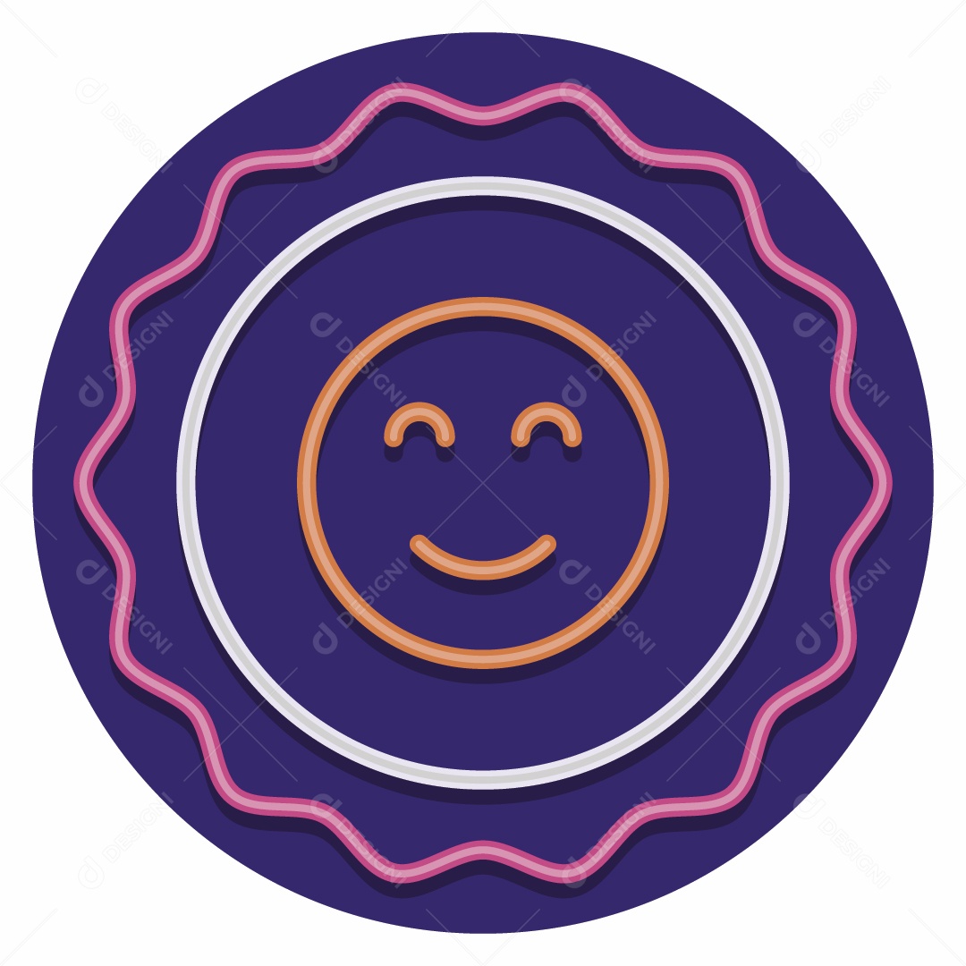 Ícone de Satisfação Ilustração Vetor EPS