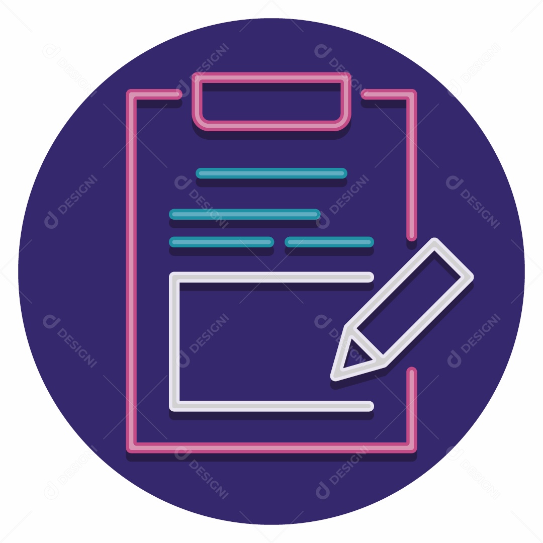 Ícone de Descrição Ilustração Vetor EPS