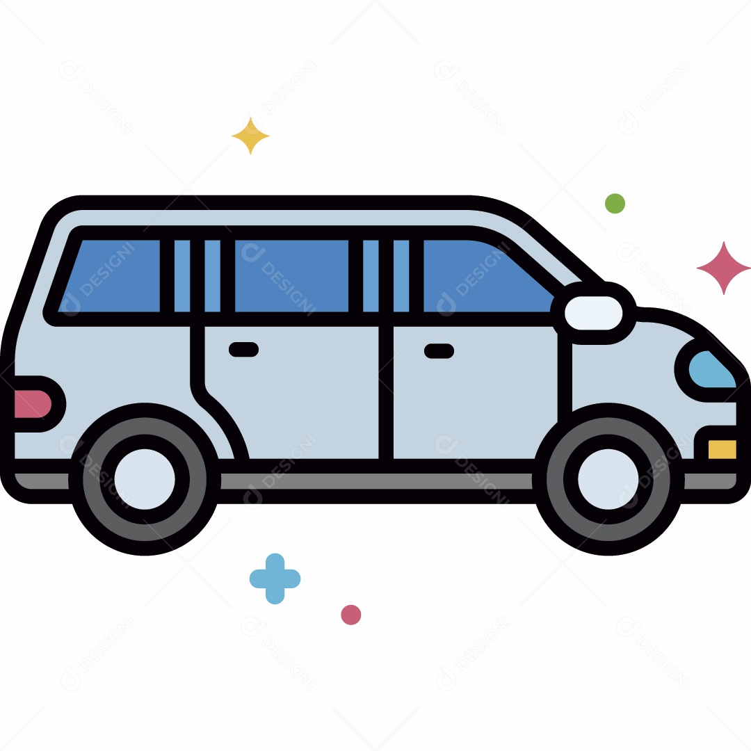 Minivan Ilustração Vetor EPS
