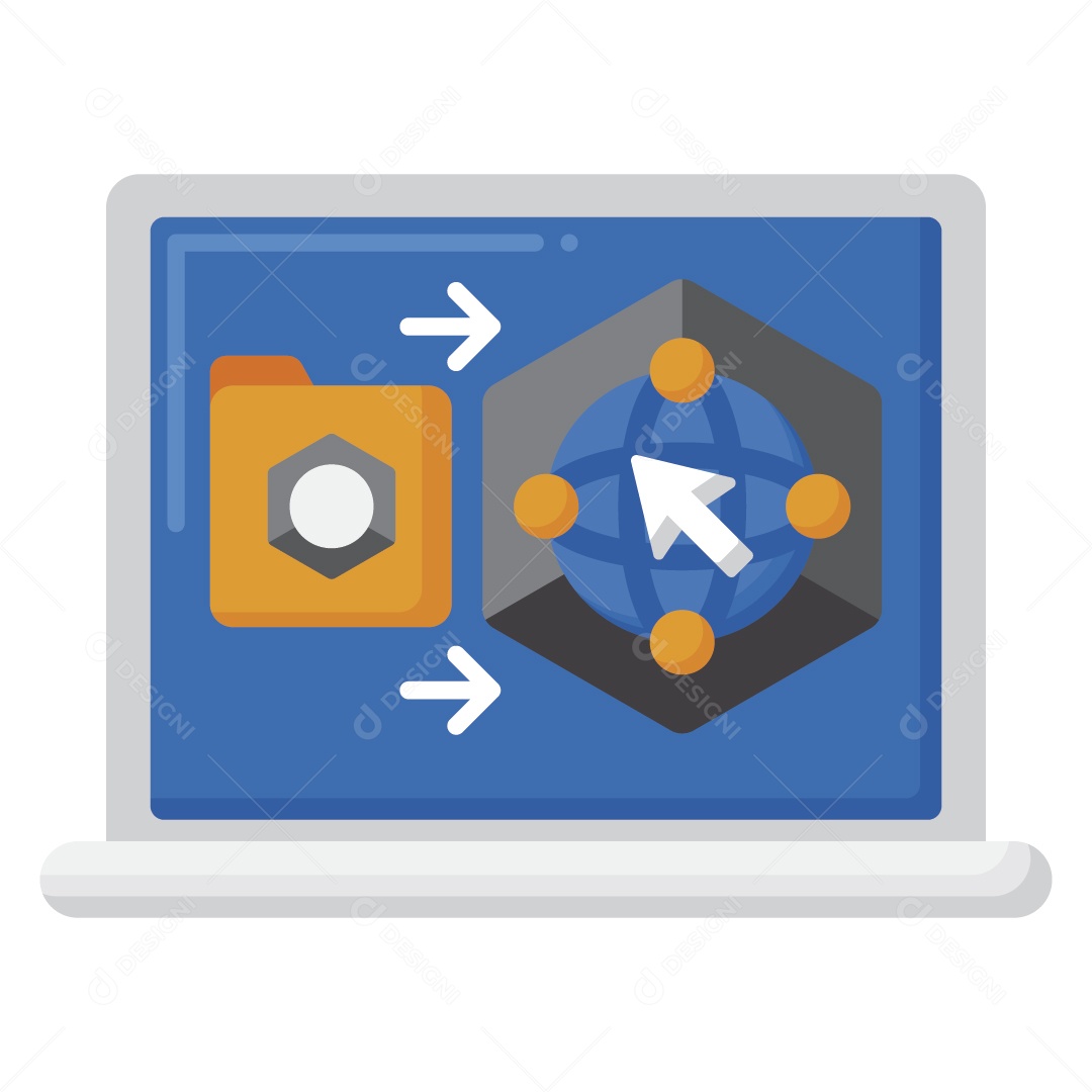 Programação 3D Ilustração Vetor EPS