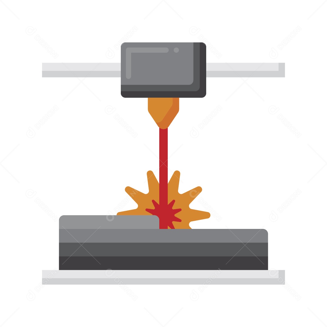 Ícone de Sinterização Direta a Laser de Metal Vetor EPS