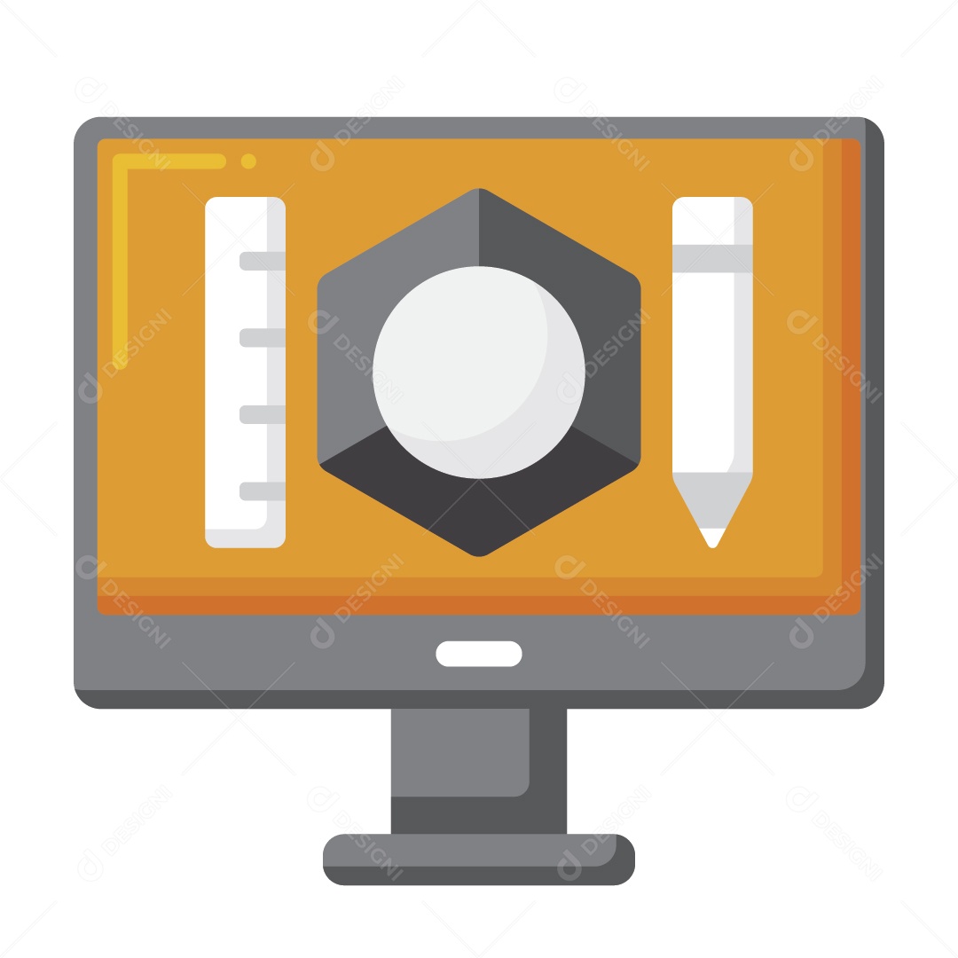 Programação 3D Ilustração Vetor EPS