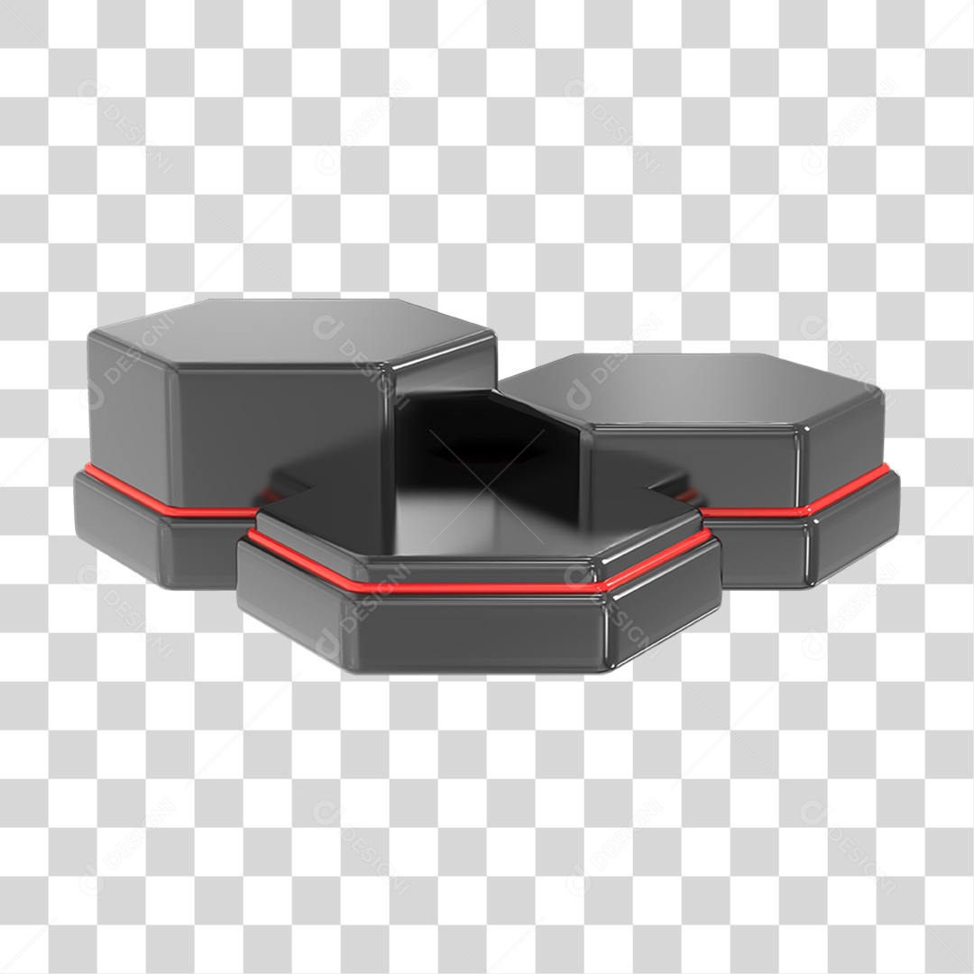 Podium Preto PNG Transparente