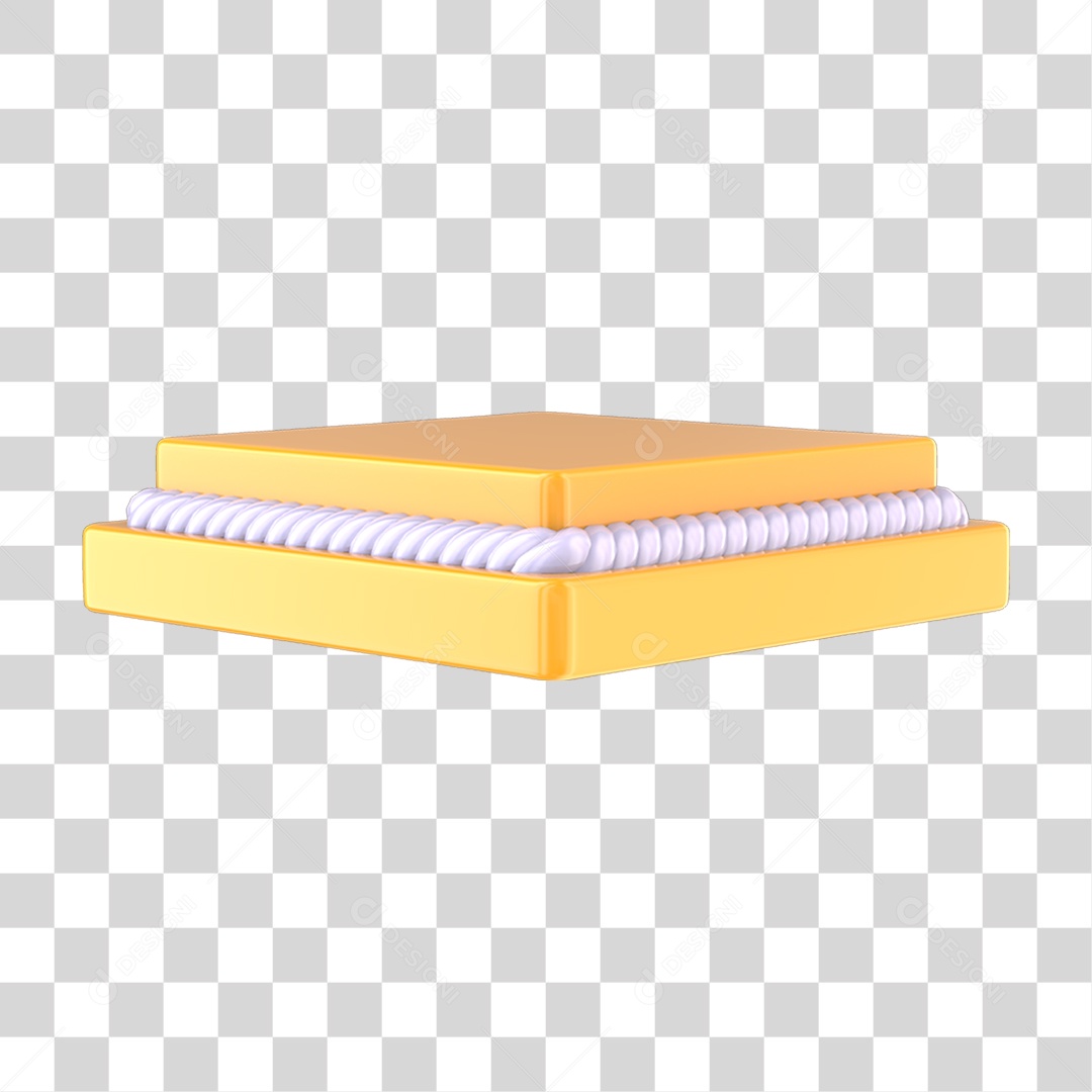 Podium Amarelo PNG Transparente