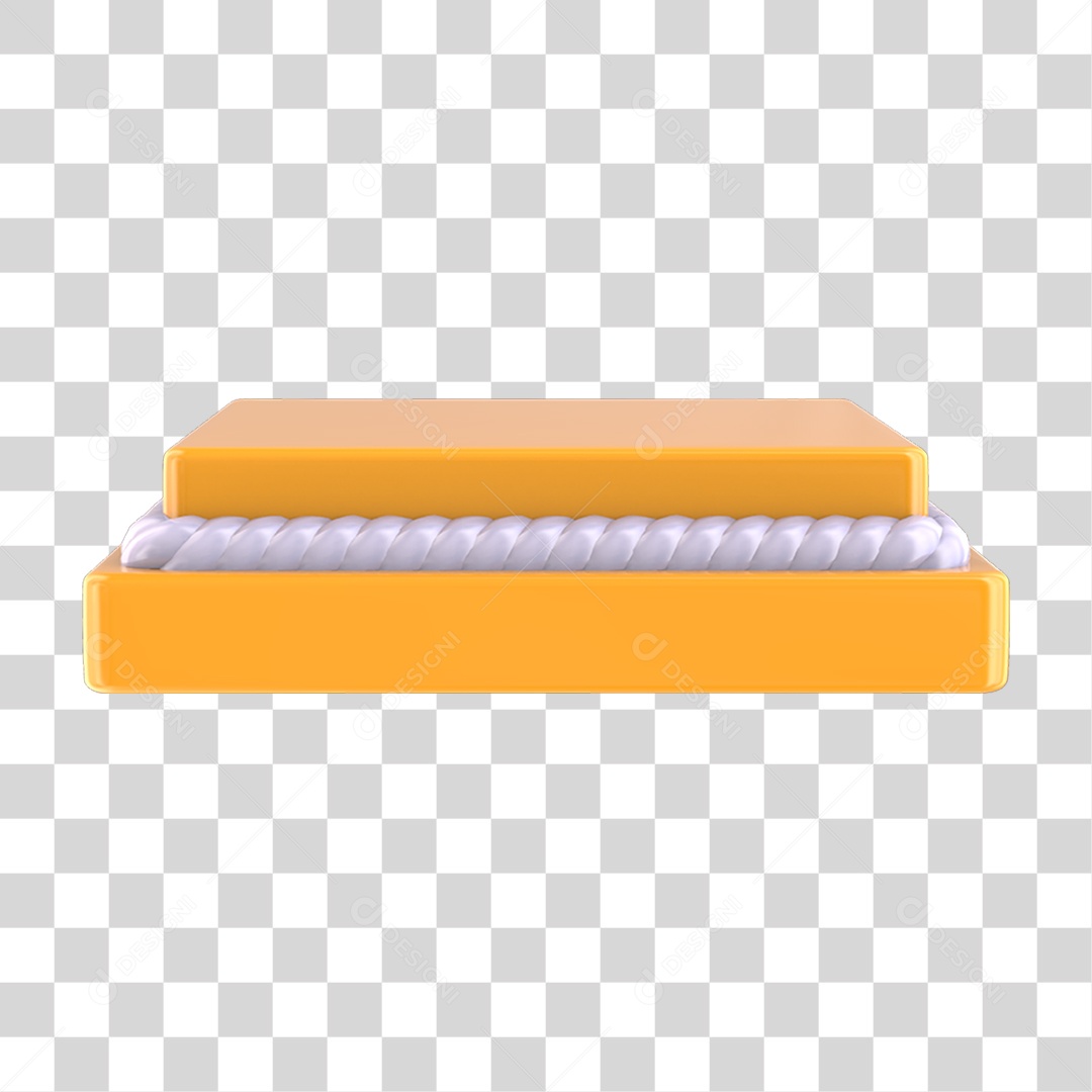 Podium Amarelo PNG Transparente