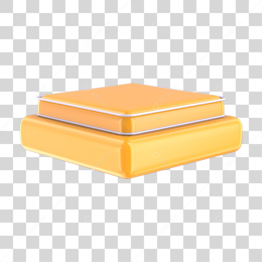 Podium Amarelo PNG Transparente