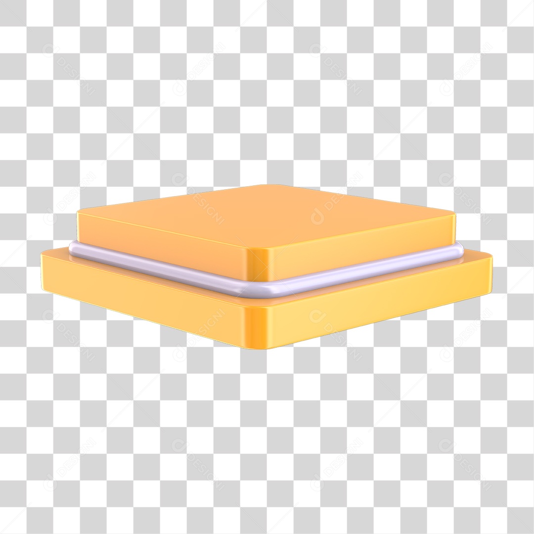 Podium Amarelo PNG Transparente