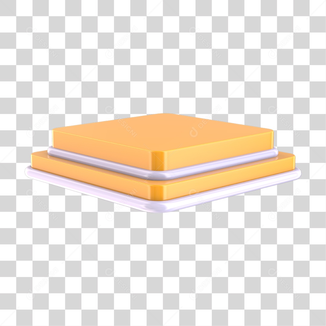 Podium Amarelo PNG Transparente