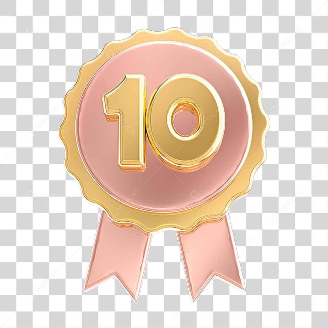 Medalha de Premiação Posições PNG Transparente