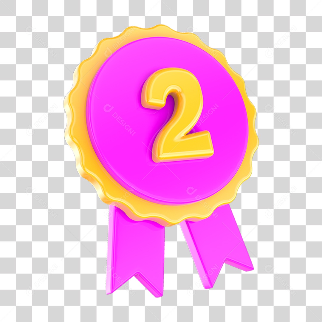 Medalha de Premiação Posições PNG Transparente