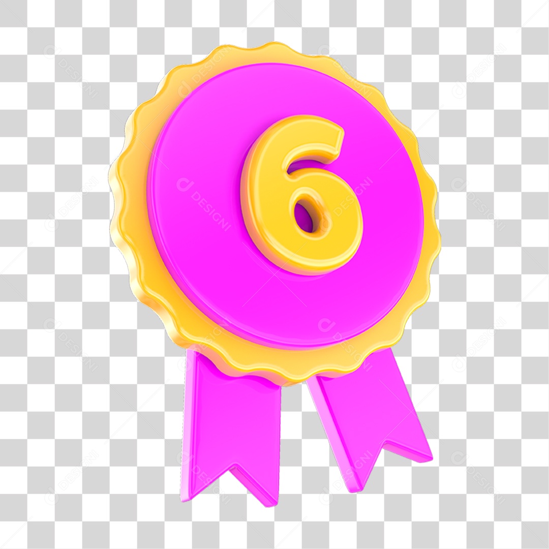 Medalha de Premiação Posições PNG Transparente