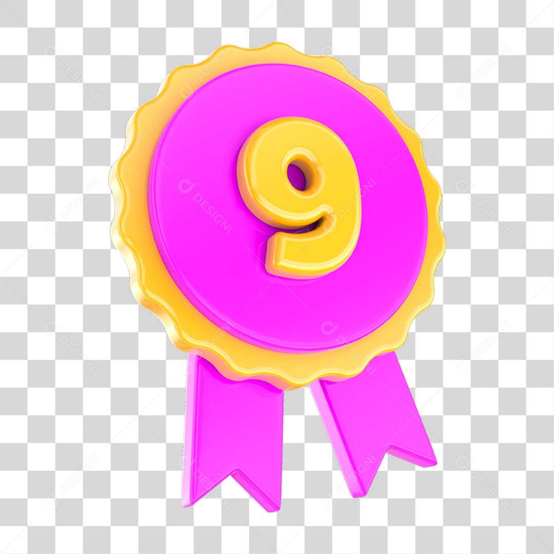 Medalha de Premiação Posições PNG Transparente