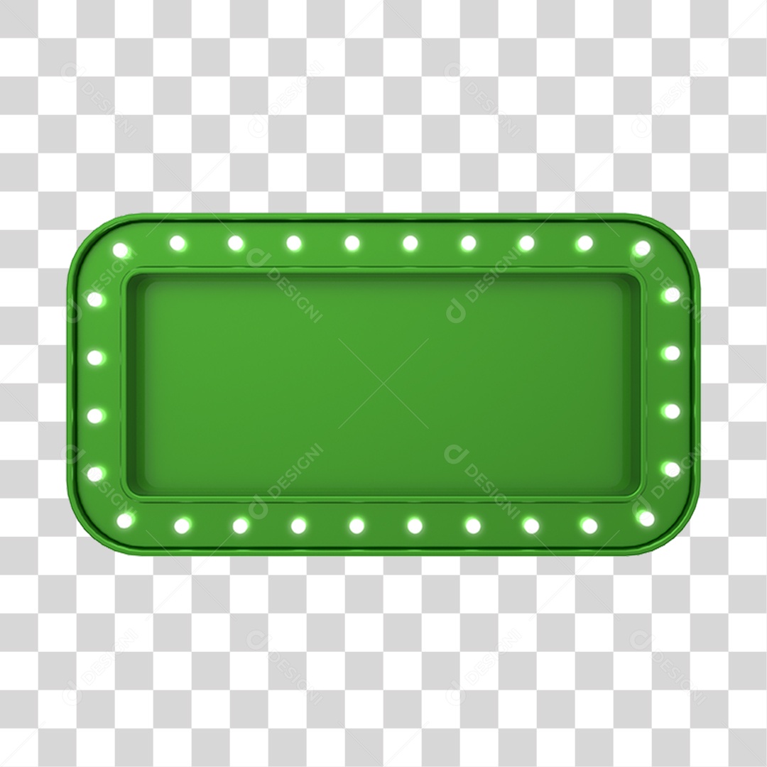 Painel Verde Com Luzes PNG Transparente