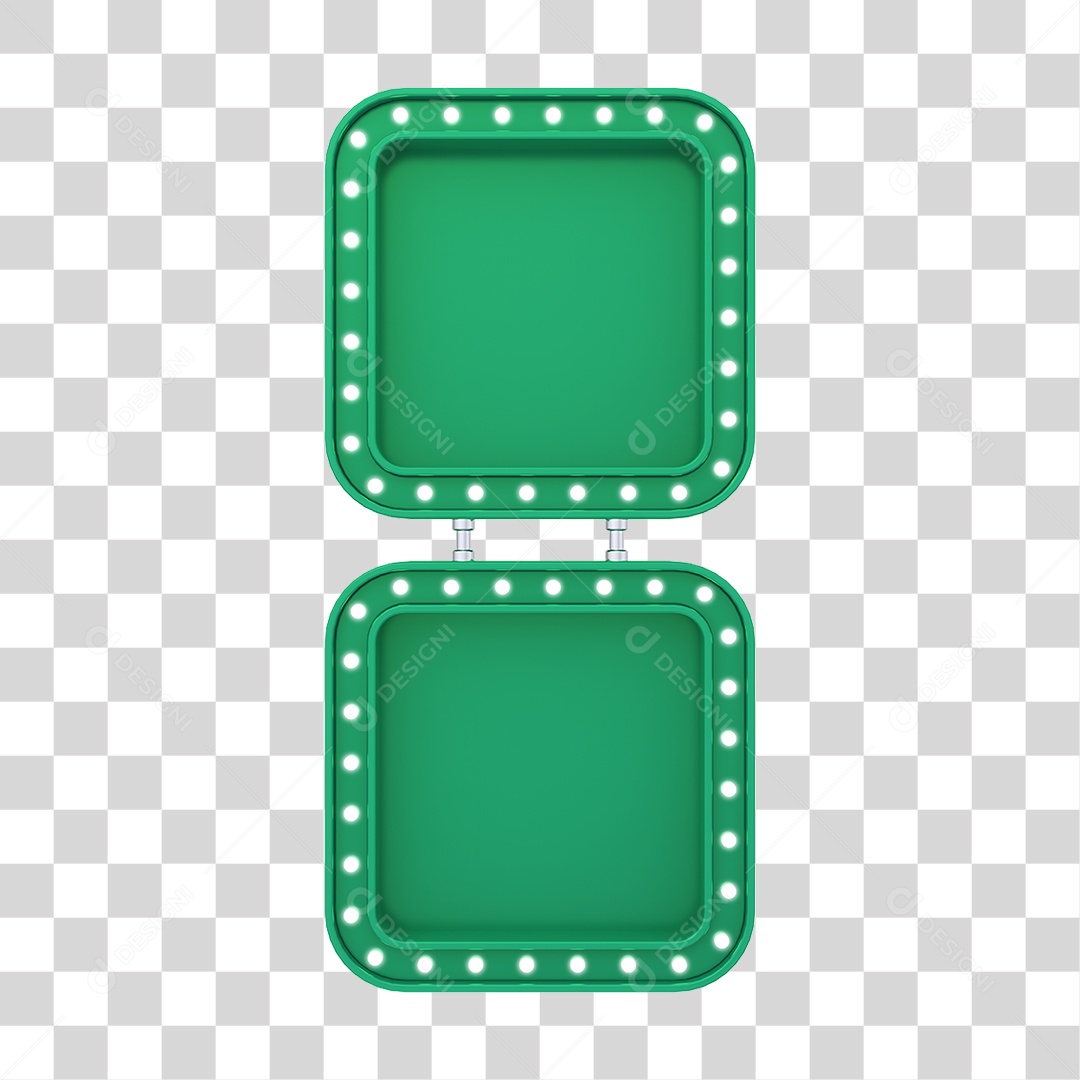 Quadrado Com Luzes PNG Transparente