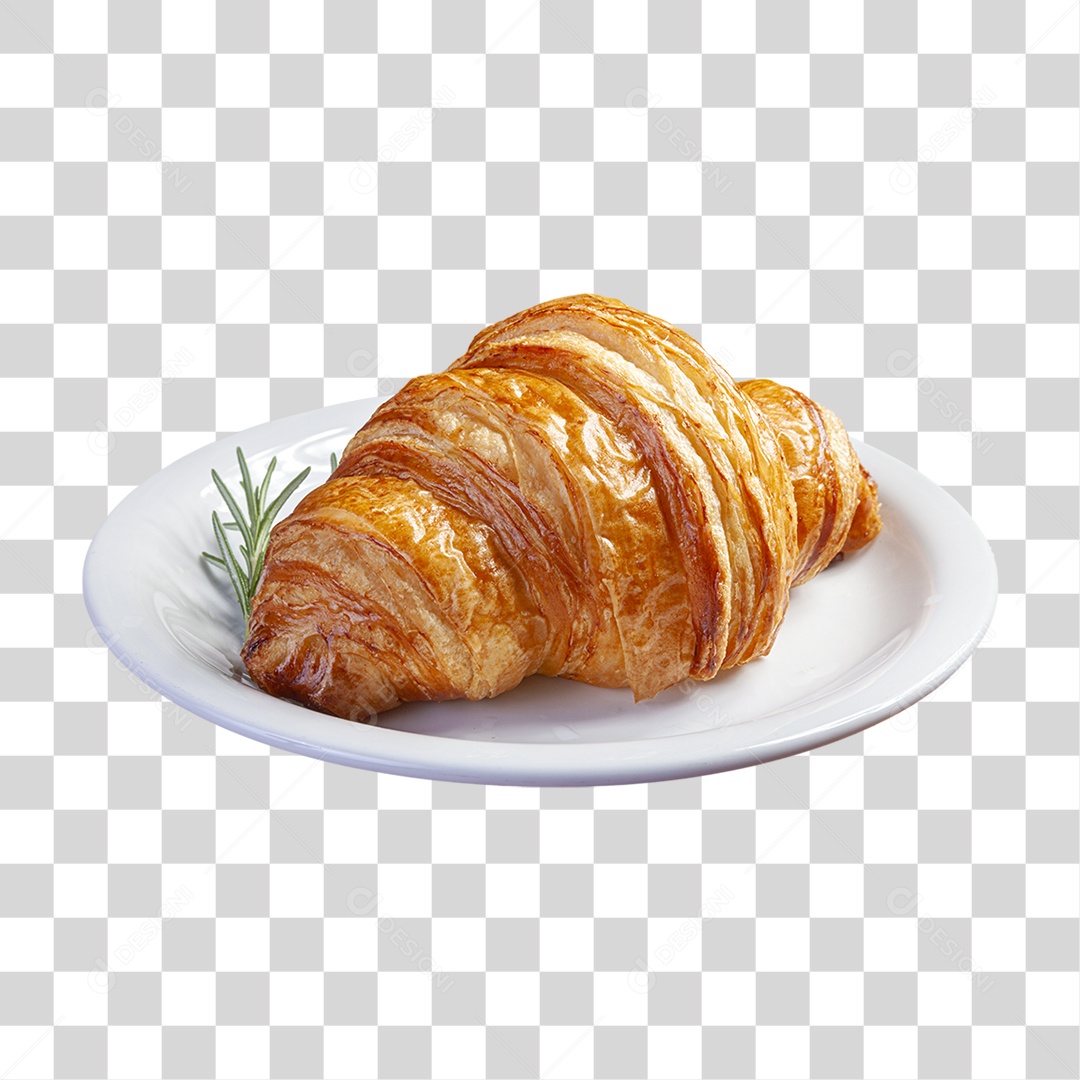 Croissant Assado PNG Transparente