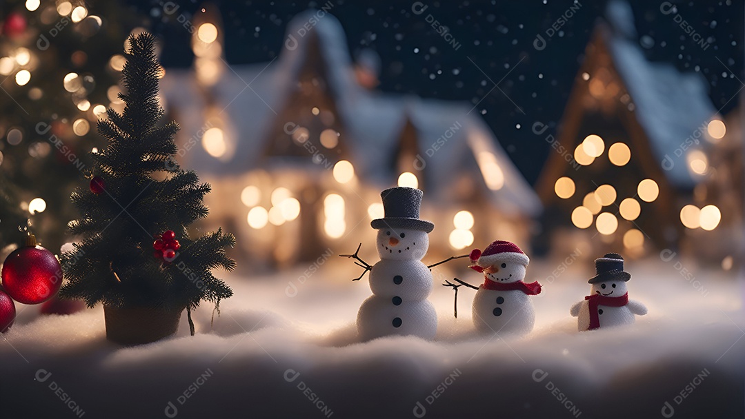 Cenario de natal Ilustração