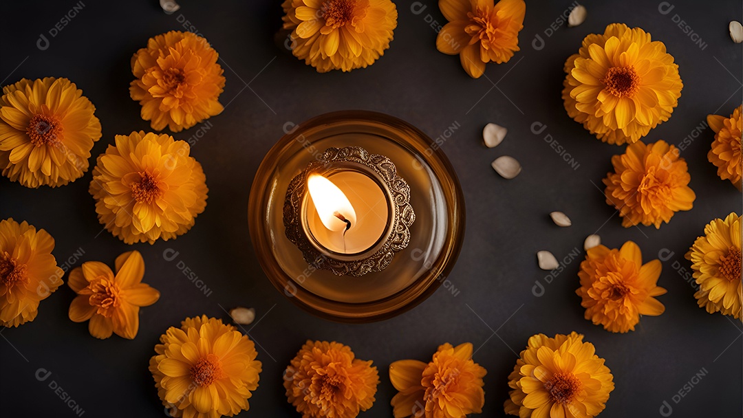 Fundo de Halloween com abóboras. biscoitos e biscoitos de gengibre. Renderização 3D