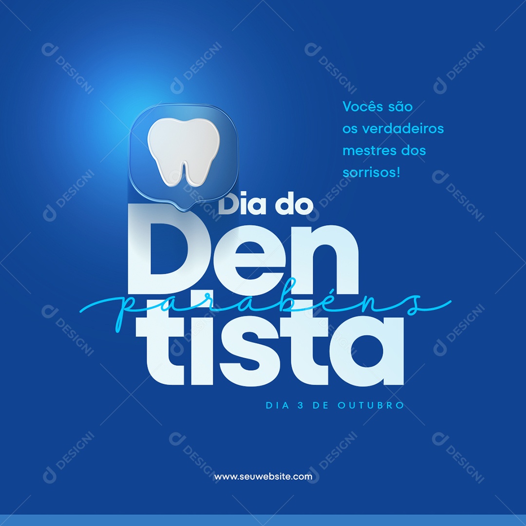 Feed Dia Mundial Do Dentista Mestres Dos Sorrisos Social Media PSD Editável