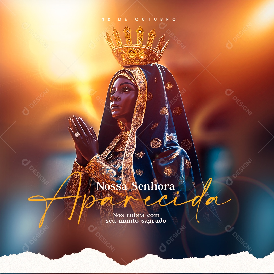 Nossa Senhora Da Aparecida 12 De Outubro Social Media PSD Editável