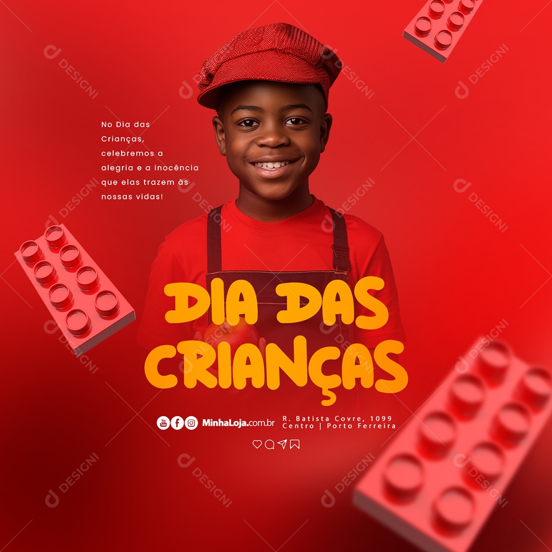 Dia Das Crianças Celebramos a Alegria e a Inocência que Elas Trazem às Nossas Vidas Social Media PSD Editável