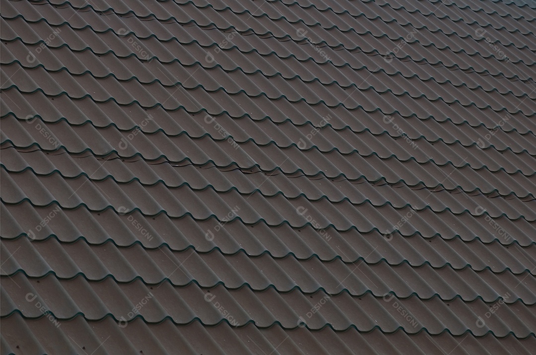 Telhas metálicas marrons