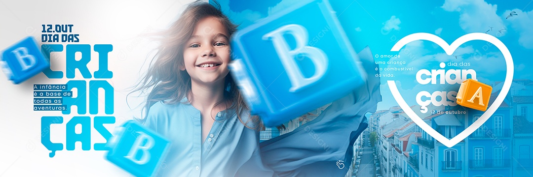 Carrossel Dia Das Crianças 12 de Outubro Social Media PSD Editável